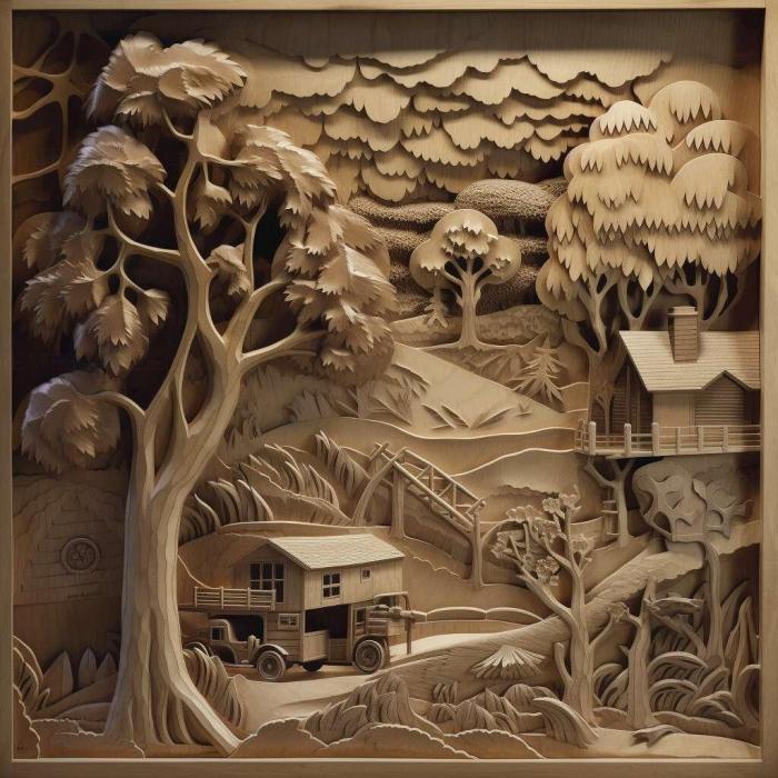 نموذج ثلاثي الأبعاد لآلة CNC 3D Art 